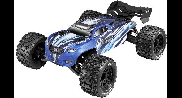 Reely Thor Blauw Brushed 1:10 RC auto Elektro Monstertruck 4WD 100% RTR 2,4 GHz Incl. accu, oplader en batterijen voor