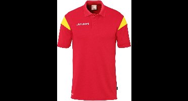Uhlsport Kinder Squad 27 Polo Shirt 1002259 Rot/Limonengelb-140