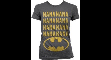 Batman NaNa Girly T-Shirt Damen Dark-Grey-2XL