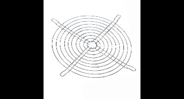PC Ventilator Beschermer – Fan Guard Grill 150x150 mm – Chroom