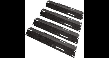 4-Pack Grill Hitteplaten - Zwart