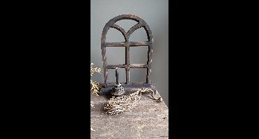 Decoratie raam 39cm stal