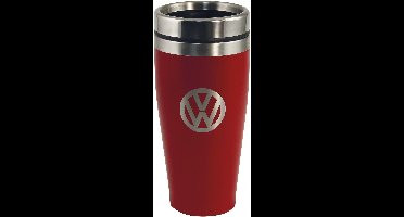 VW RVS Geïsoleerde thermosbeker, dubbelwandig, 400ml – rood