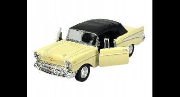 Welly Old Timer 1957 Chevrolet Bel Air beige metaal model 1:34