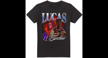Stranger Things Season 5 - Lucas Homage Heren T-shirt - zwart - L