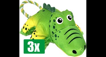 Kong Voordeelverpakking - 3 stuks - Cozie Tuggz Aligator 35,5X20,5X12,5 CM