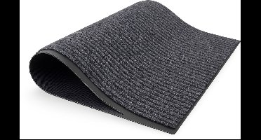Deurmat - Droogloopmat - Schoonloopmat - 2 stuks - Voor binnen en buiten - 60 x 40cm - Anti slip - Zwart - Luft - Vloermat - Doormat