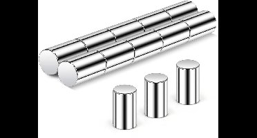 magneten - 10 stuks - neodymium - sterke - 6 × 10 mm - kleine - mini - zilver