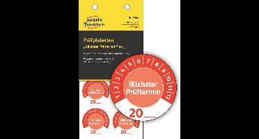 Avery doelformulieren "Volgende inspectiedatum", blauw