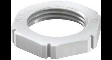 Wiska 10060810 EMUF 12 Contramoer Slagvast M12 Kunststof Lichtgrijs 100 stuk(s)