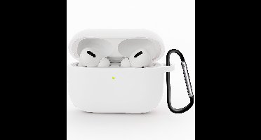 Hoesje Geschikt voor Airpods Pro 3 Hoesje Siliconen Case - Hoes Geschikt voor Apple Airpods Pro 3 Case Hoesje - Wit