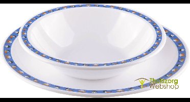 Onbreekbaar en versierd bord Zootex : Bord Zootex 23 cm