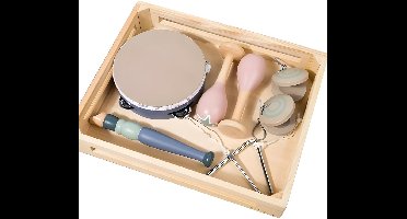 Montessori Houten Muziek instrumenten Speelgoed - Educatieve Instrumenten Set - Rollenspel voor Jongens en Meisjes tot 3 jaar