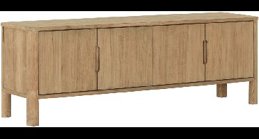 DTP Home TV stand Forte, 4 doors,55x160x40 cm, teakwood natural