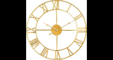 Klok - Wandklok Modern - Klokken - Industrieel - Goud