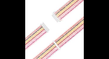 Bandz Hoogwaardige nylon band met klittenband - geschikt voor Garmin Vivoactive 6 / 5 / 3 / Vivomove HR / Style / Luxe / Sport / Trend / Forerunner 645 / 245 / 165 / 55 / Approach S12 / S40 / S42 / S44 / S50 / Venu SQ / SQ2 / 2Plus (kleurrijk)