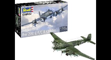 Revell Modelbouwpakket Vliegtuigen - 03777 Focke-Wulf Fw 200 C-5/C-8 Condor - WWII Duitse Langeafstands Bommenwerper Vliegtuig Plastic - 1:72 - Modelbouw
