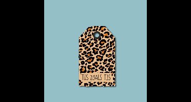 Kadokaartje Panter Tis Zoals Tis - 4,5x7,5cm / 20 stuks