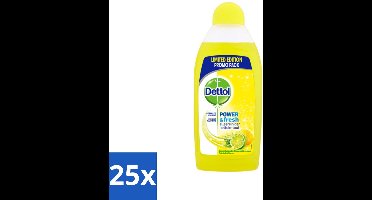 25 x Dettol Power & Fresh Allesreiniger Citrus 500 ml - Allesreiniger - Vet Verwijderen - Voedselresten Verwijderen - Badkamervuil Verwijderen - Citroengeur