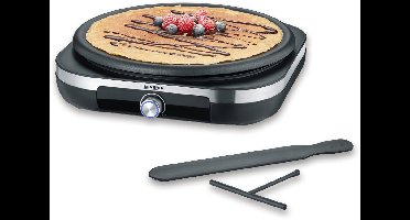 Severin CM 2199 Crêpe-maker – XXL Grillplaat Ø 38 cm – Antiaanbaklaag – Voor Zoete en Hartige Crêpes
