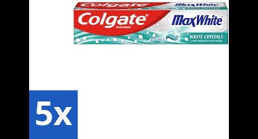 5 x Colgate - Max White - Whitening Crystals - Tandpasta - 100ml - Tandpasta - Witte Tanden - Whitening Crystals - Tanden Witter Maken - Vlekverwijdering