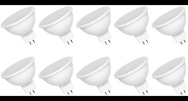 Spectrum LED Lamp GU5.3 6W - 12V - 590 Lumen - 6000K Koud wit - Helder daglicht - Energiezuinig - 10 stuks