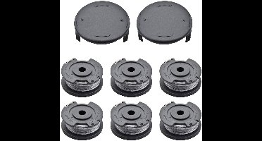 6 stuks Spool - 2 hoes - geschikt voor Bosch Easy Gras Cut 18 V 23 26 18 Strimmer Bijlagen - Onderdeelnummer F016800569 F016800385