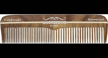 MINI!!! Rosewood Mini Handmade Kam N°8 Barburys - Baardkam - Snorkam