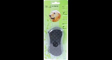 Hondenborstel rubber ovaal zwart