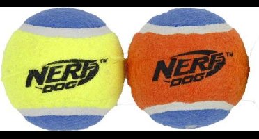 Nerf squeak tennisbal assorti large 7,5 cm 2 st