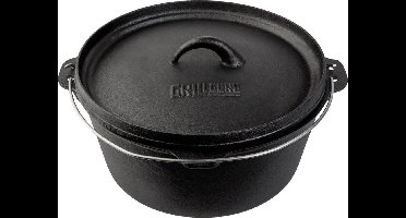 Grill Guru Large Cast Iron Dutch Oven 31cm - Gietijzeren pan met deksel 31cm