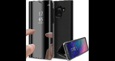 Hoesje geschikt voor Samsung Galaxy A6 2018 - Book Case Spiegel Zwart