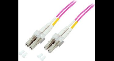 EFB Elektronik LC - LC 50/125 10m Glasvezel kabel OM4 Violet