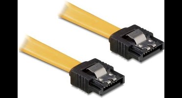 Delock - cable SATA 20cm gelb ge-ge Metall