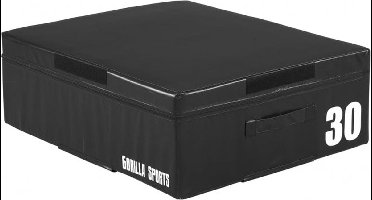 Gorilla Sports Plyo Box - 30 cm - Zwart - PVC - Jump box