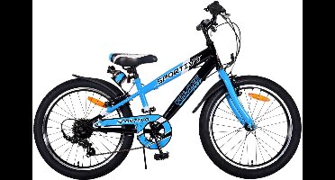 Volare Sportivo Kinderfiets - Jongens - 20 inch - Blauw - 7 versnellingen