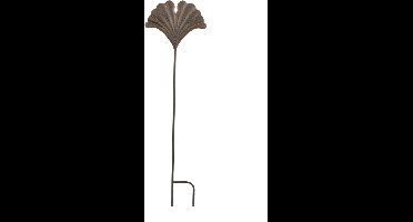 Mica Decorations ZAZA Tuinsteker blad d.bruin - L24xH83cm