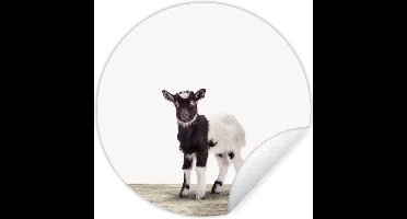 Behangsticker kinderen - Woondecoratie - Geit - Dieren - Kinderen - Jongens - Meisjes - 30x30 cm - Decoratie kinderkamers - Slaapkamer decoratie