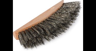 Schildersstoffer Vladder, 16 cm, Halve maan, grijs varkenshaar FSC