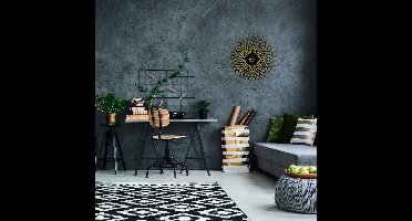 Asir - Wandlamp - Zwart - 50 x 50 x 12 cm
