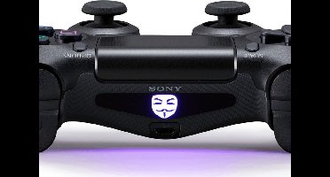 Lightbar sticker voor PlayStation 4 – PS4 controller light bar skin - Anonymous – lightbar sticker - stuks