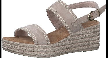 MARCO TOZZI premio Leather, Soft Lining and Feel Me Softstep Insole Dames Sandalen - NUDE - Maat 37