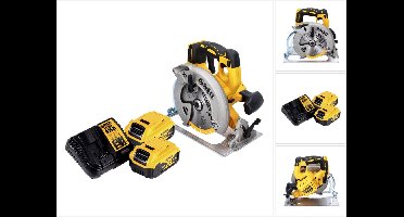 DeWalt DCS 570 P2 Accu-cirkelzaag 18 V 184 mm borstelloos + 2x accu 5.0 Ah + lader
