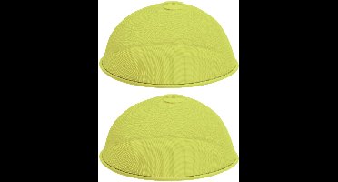 Cosy @ Home - 2x - Metalen vliegenkap/voedselkap - groen - rond - D35 x H16 cm - Afdek kappen