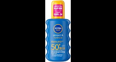 NIVEA Sun Protect & Hydrate Zonnespray SPF 50+ - 6 x 200 ml - Voordeelverpakking