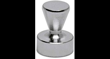 MAUL Magneet Neodymium - kegel - zilver - metaal - 5 stuks - Ø 1.2 x 1.6 cm