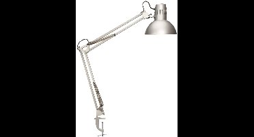 MAULstudy Bureaulamp - LED - Metaal - Zilver - Tafellamp met Klem