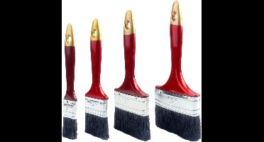 Roellgs 5 Pack Thick Knife Brushes, Color Brushes for Wall and Fence Stains, Wood Treated Masonry Paint Brushes for Varnish, Paste, and Plaster Powder