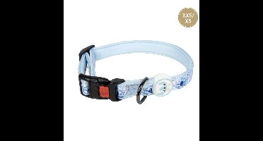 Hondenhalsband Stitch Licht Blauw XXS/XS - 15mmx18-30cm