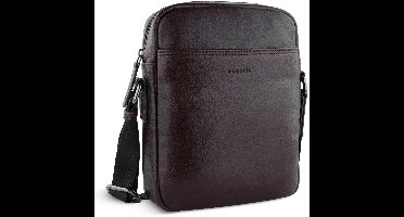 bugatti Leren schoudertas Savona Crossover Bag Brown donkerbruin